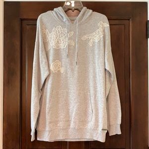 NWOT Betsey Johnson Sweatshirt w/Lace Appliqué (L)